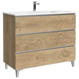Mueble de baño Eyra color roble natural 100cm