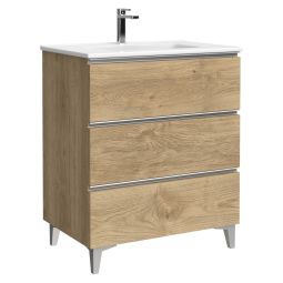 Mueble de baño Eyra color roble natural 70cm
