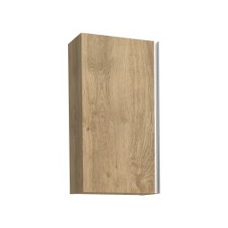 Mueble de baño auxiliar suspendido Eyra color roble natural 69x35x25cm