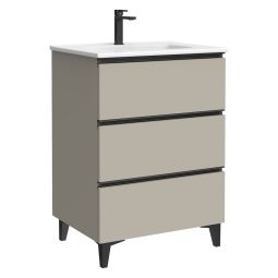 Mueble de baño Eyra color moka mate 60cm