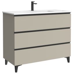 Mueble de baño Eyra color moka mate 100cm