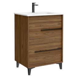 Mueble de baño Tyra color nogal 60cm