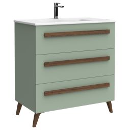 Mueble de baño Nilsa color verde hoja 80cm