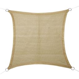 Toldo vela cuadrado beige 3,6x3,6m