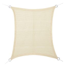 Toldo vela rectangular beige 3x4m
