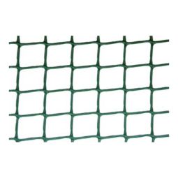 Malla plástico verde hueco 10x10 mm 1x5 m