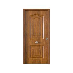 Puerta de entrada metálica Provenzal castaño derecha 210x91cm