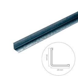 Ángulo galvanizado para techos pladur 300 x 2,4 x 2,4 cm