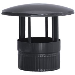 Sombrerete esmaltado negro ø 120