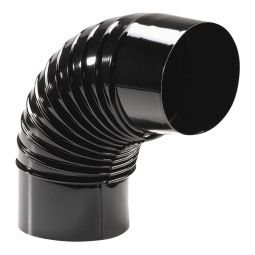 Codo esmaltado negro 90º ø 150 mm