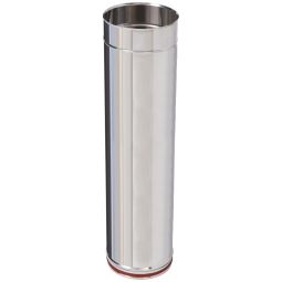 Tubo inox 1 metro ø 125 mm