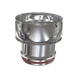 Adaptador de pared simple a doble pared inox ø 150
