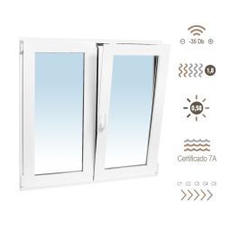 Ventana de pvc oscilobatiente 100 x 100 cm