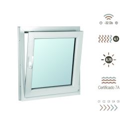 Ventana de aluminio oscilobatiente 60 x 50 cm derecha