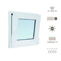 Ventana de aluminio oscilobatiente 60 x 60 cm derecha