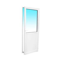 Balconera de aluminio practicable 200 x 80 cm derecha
