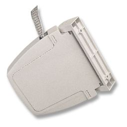 Recogedor abatible para persiana cinta 22 mm gris 14,5 x 4 x 16 cm