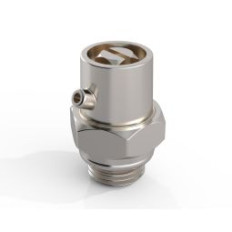 Purgador cabeza giratoria 1/8" metálico con junta tórica