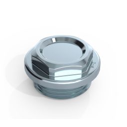 Tapón de acero zincado 1" ciego izquierda