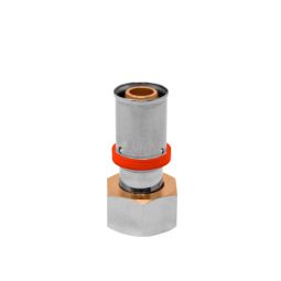 Racor hembra con tuerca móvil multicapa press Ø20x1/2"
