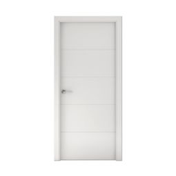 Puerta de Interior Ons blanca 62,5cm derecha con tapajuntas