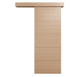 Kit puerta corredera superficie Sil Roble Miel 75cm