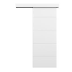 Puerta de interior corredera lacada Lor blanca de 92,5cm