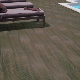 Suelo porcelánico gran formato madera wengué 23x120cm C3 Adobery