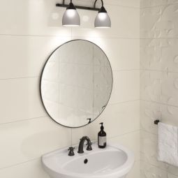 Azulejo cerámico blanco brillo aspen 33x90cm
