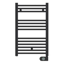 Radiador toallero eléctrico de fluido negro programable 400W Inerzia