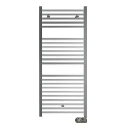 Radiador toallero eléctrico de fluido cromado programable 500W Inerzia