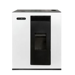 Estufa de pellet canalizable Slim 10,5kW blanco Vertex
