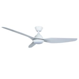 Ventilador de techo 3 aspas blanco con luz led y motor DC Ocelair