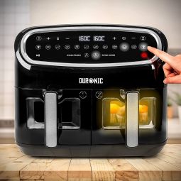 Duronic af24 freidora de aire 9l 2400w - programable - air fryer sin aceite