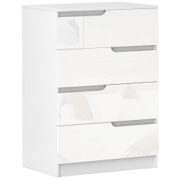 Cómoda 60x40x85 cm color blanco Homcom, hogar - muebles de dormitorio