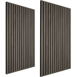 Tectake 2 paneles de pared aspecto de madera, 120 x 60 x 2,1 cm roble gris