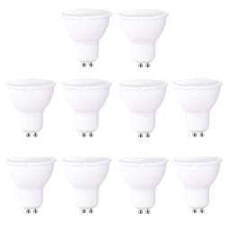 Pack 10 bombillas a2bc LED gu10 8w luz neutra 4000k