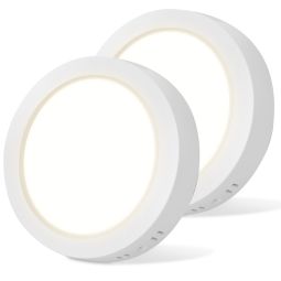 Aigostar plafón LED techo 18w equivalente a 175w 2100lm 4000k 226*35mm 2pcs