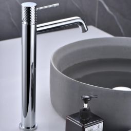 Imex - grifo monomando lavabo caño alto cromado serie génova