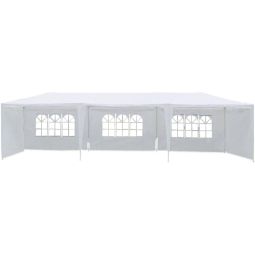 Carpa de recepción carolina en poliétileno - 3 x 9 m