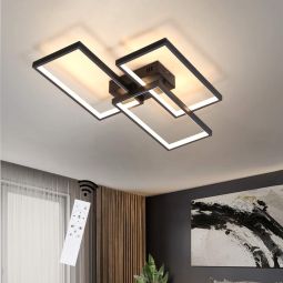 Nettlife lámpara de techo LED 63w regulable con mando a distancia diseño