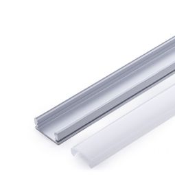 Perfíl aluminio para tira LED - difusor opal su-a1707 x 2m