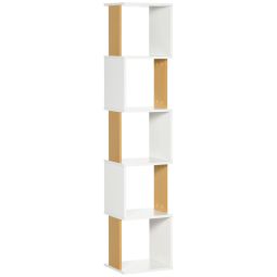 Estantería 33x28x161 cm bicolor Homcom, hogar - muebles de salón
