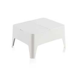 Mesa auxiliar color: blanco 58x48x30cm. Modelo: alaska sp