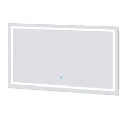 Espejo de baño LED sin cobre 100×80cm＋antivaho＋interruptor táctil