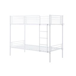Litera metalica doble cama 90cm yh blanco
