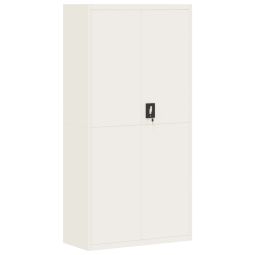 vidaXL armario archivador de acero blanco 90x40x180 cm