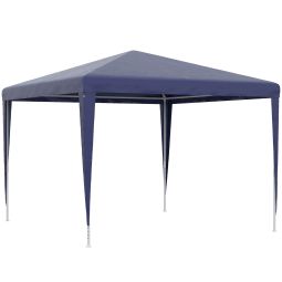 Carpa de jardín 293x293x252 cm metal, pe bicolor Outsunny