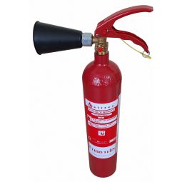 FERRETELIX® Extintor de 2kg de co2  con soporte de pared y difusor