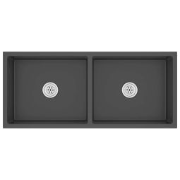vidaXL fregadero hecho a mano acero inoxidable negro